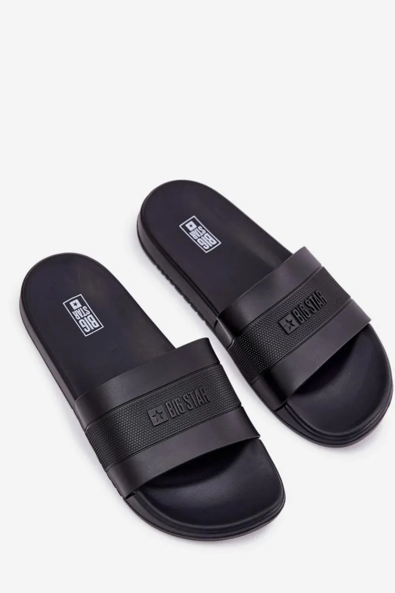 Klapki Męskie Big Star|Klapki Męskie Klasyczne>Big Star Shoes Klapki Męskie Big Star RR174A046 Czarne Czarny