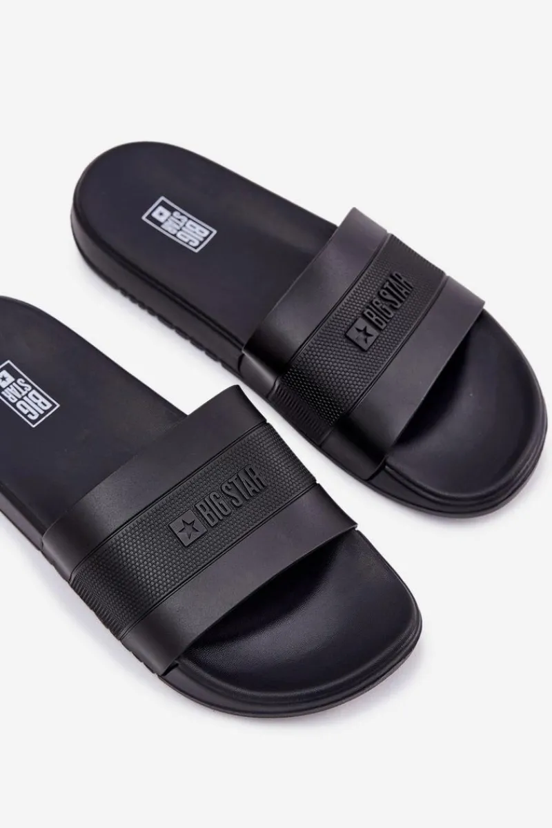 Klapki Męskie Big Star|Klapki Męskie Klasyczne>Big Star Shoes Klapki Męskie Big Star RR174A046 Czarne Czarny