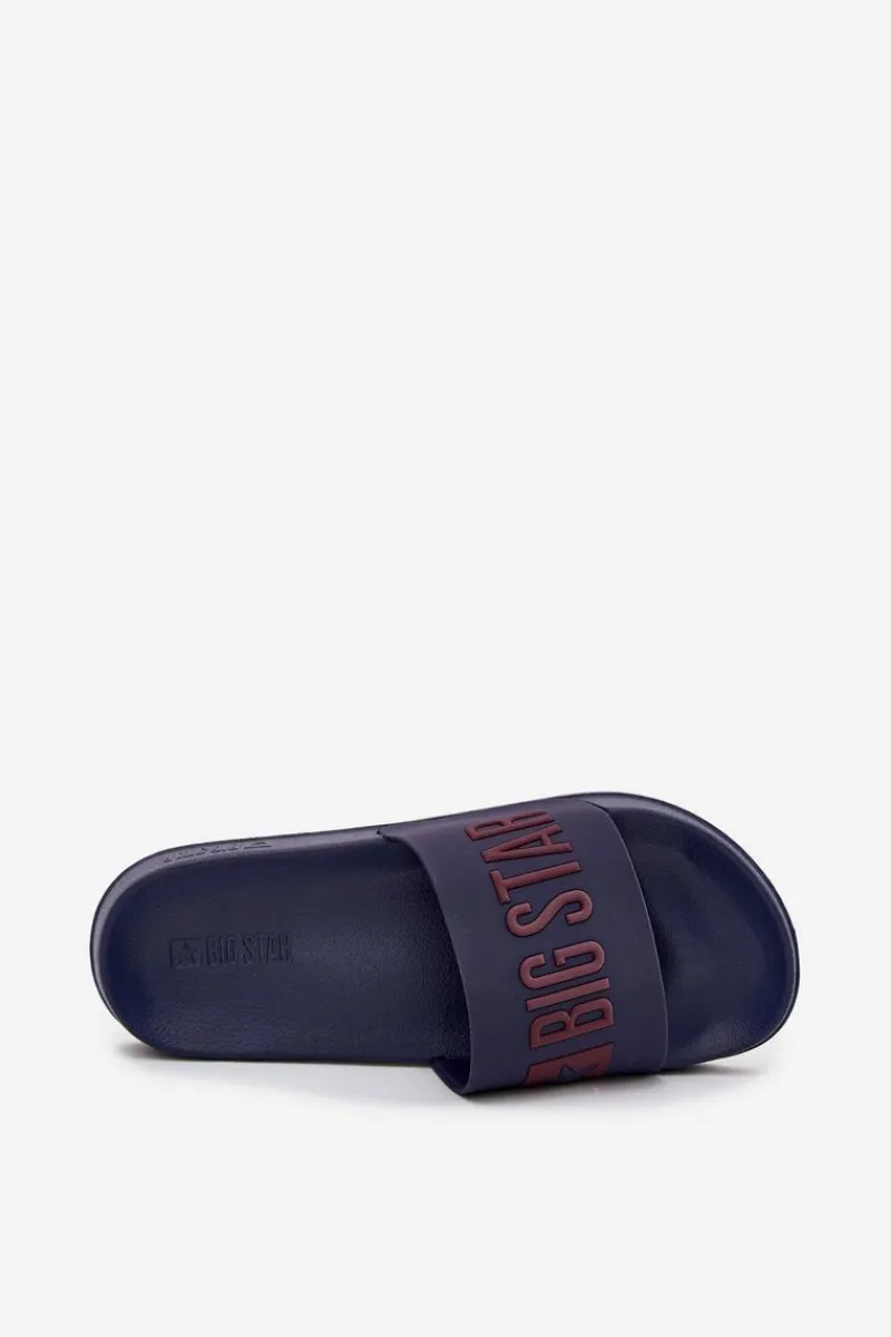 Hot Klapki Męskie Big Star SS174361 Granatowe Męskie Klapki Męskie Big Star|Klapki Męskie Klasyczne