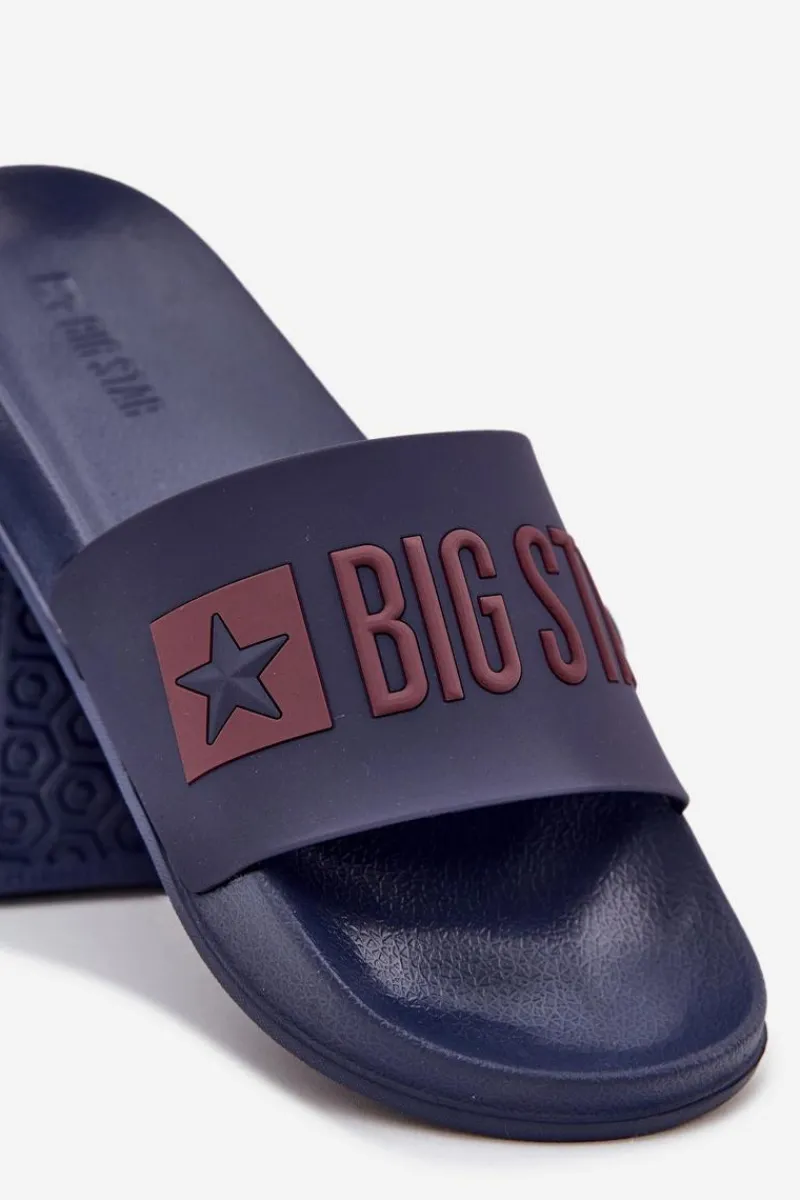 Hot Klapki Męskie Big Star SS174361 Granatowe Męskie Klapki Męskie Big Star|Klapki Męskie Klasyczne