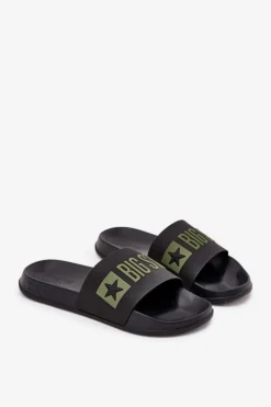 Discount Big Star Shoes Klapki Męskie Big Star SS174359 Czarne Czarny