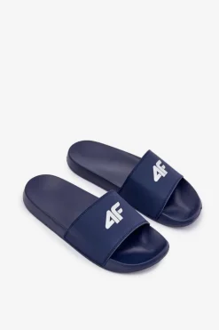 Sale 4F Klapki Męskie RMM00FSLIM011-30S Granatowe