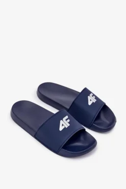 Sale 4F Klapki Męskie RMM00FSLIM011-30S Granatowe