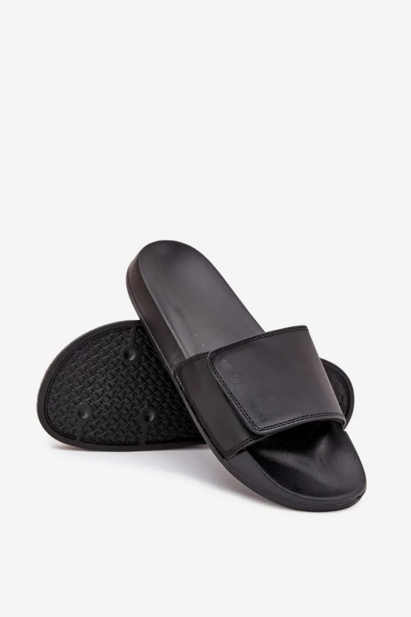 Clearance Klapki Męskie MM00FFLIM032-20S Czarne Męskie Klapki Męskie Klasyczne