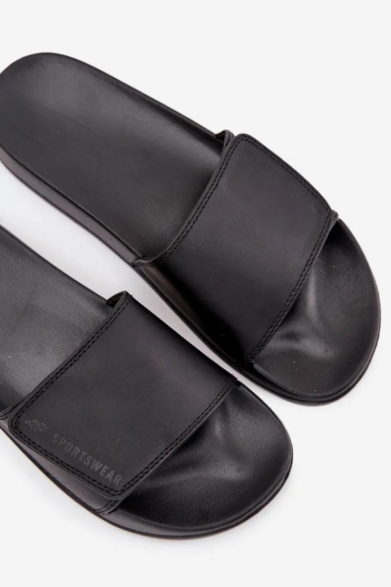 Clearance Klapki Męskie MM00FFLIM032-20S Czarne Męskie Klapki Męskie Klasyczne