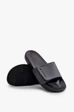 Klapki Męskie Klasyczne></noscript>4F Klapki Męskie MM00FFLIM032-25S Szare Szary