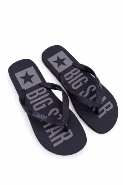 Online Klapki Męskie Japonki Big Star Czarne DD174675 Męskie Klapki Męskie Big Star|Klapki Męskie Japonki