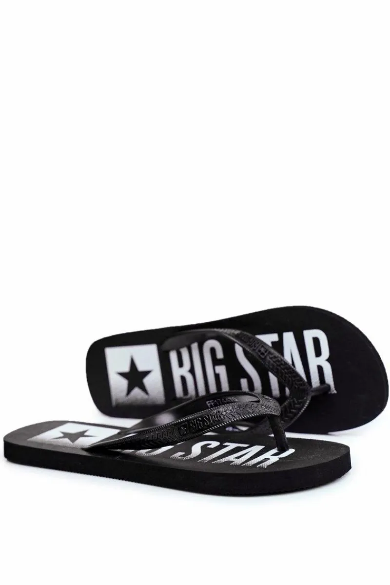 Klapki Męskie Big Star|Klapki Męskie Japonki>Big Star Shoes Klapki Męskie Japonki Big Star Czarne FF274A470