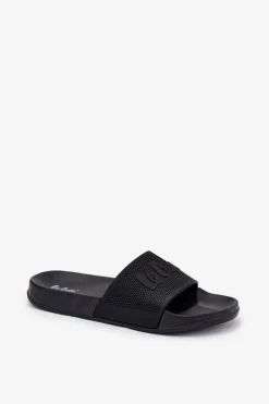 Clearance Klapki Męskie LCW-25-07-3527M Czarne Męskie Klapki Męskie Klasyczne