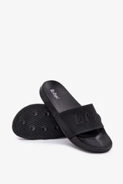 Clearance Klapki Męskie LCW-25-07-3527M Czarne Męskie Klapki Męskie Klasyczne