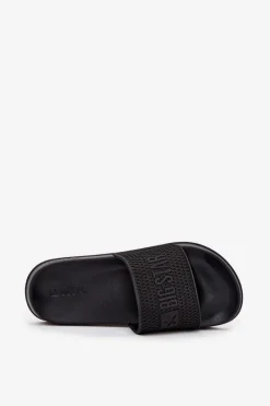 Online Big Star Shoes Klapki Męskie Na Piankowej Podeszwie Big Star SS174356 Czarne