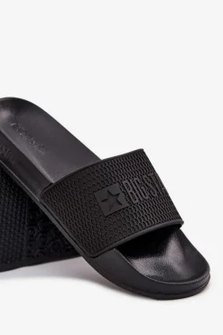 Online Big Star Shoes Klapki Męskie Na Piankowej Podeszwie Big Star SS174356 Czarne