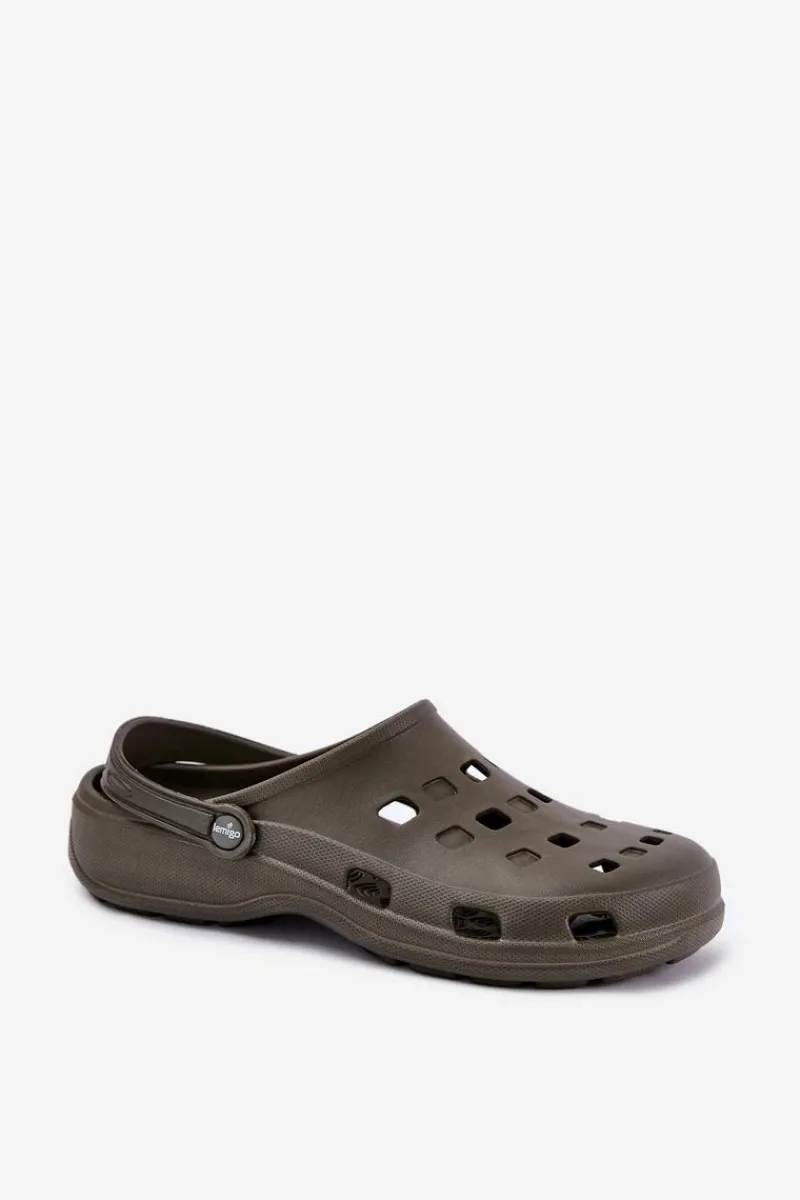 Online Boto Klapki Męskie Piankowe LEMIGO 807 Oliwkowe Zielony