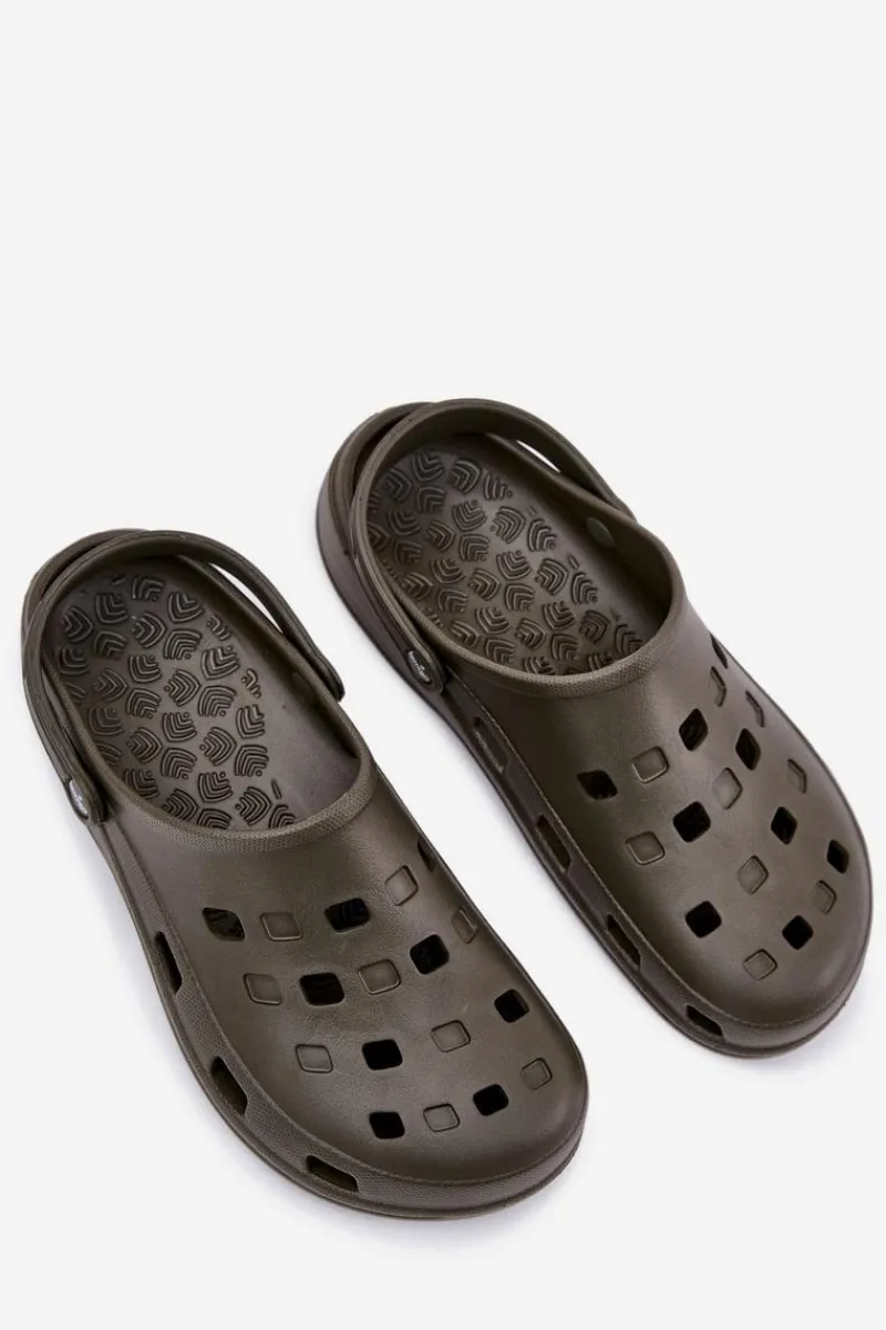 Online Boto Klapki Męskie Piankowe LEMIGO 807 Oliwkowe Zielony