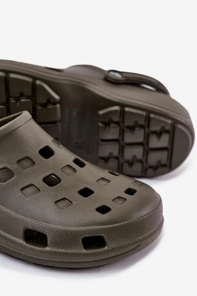 Online Boto Klapki Męskie Piankowe LEMIGO 807 Oliwkowe Zielony