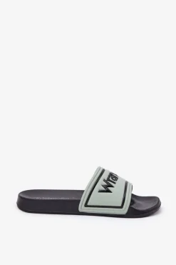Clearance Wrangler Klapki Męskie AVERELL SLIDER MEN LOW 20251042.52D Jasnozielone Zielony
