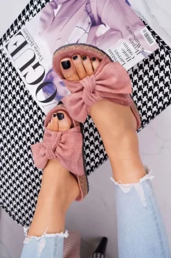 Klapki Korkowe|Klapki Damskie Klasyczne>Boto Klapki Na Korkowej Podeszwie Ciemnoróżowe Wendy