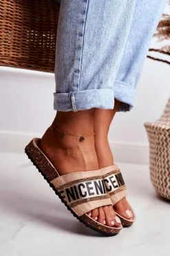 Klapki Korkowe|Klapki Damskie Klasyczne><noscript><img width=