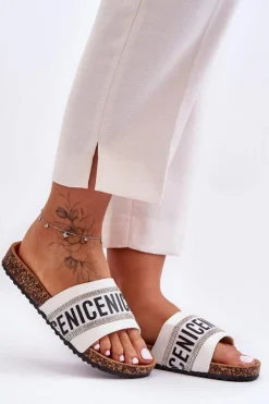 Evento Klapki Na Korku Z Cyrkoniami Białe Be Nice