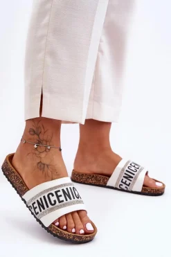 Evento Klapki Na Korku Z Cyrkoniami Białe Be Nice