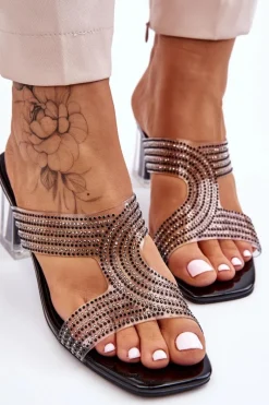 Klapki Na Obcasie|Klapki Damskie Klasyczne><noscript><img width=