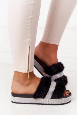 Klapki Z Futerkiem|Klapki Na Platformie><noscript><img width=