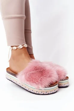 Klapki Z Futerkiem|Klapki Na Platformie><noscript><img width=