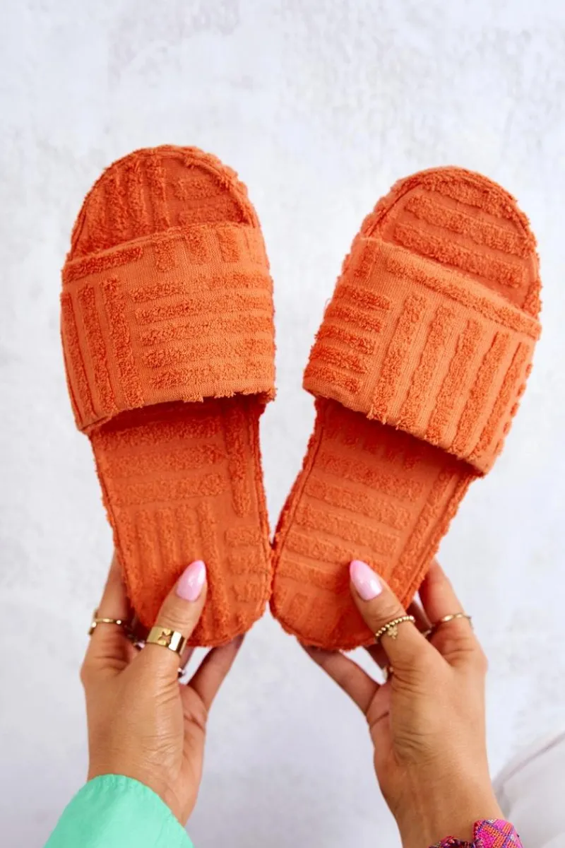 Discount Klapki Papcie Na Platformie Pomarańczowe Lilly Damskie Kapcie Klasyczne|Klapki Na Platformie