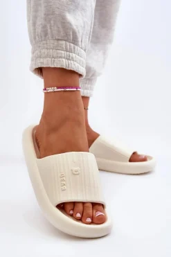 Discount Klapki Piankowe Damskie Lekkie Jasnobeżowe Fenicva Damskie Klapki Basenowe|Klapki Damskie Klasyczne