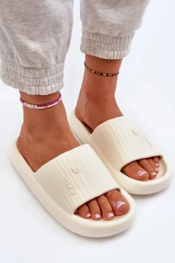 Discount Klapki Piankowe Damskie Lekkie Jasnobeżowe Fenicva Damskie Klapki Basenowe|Klapki Damskie Klasyczne