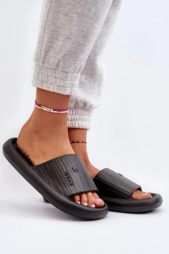 Klapki Basenowe|Klapki Damskie Klasyczne>Boto Klapki Piankowe Damskie Lekkie Czarne Fenicva Czarny