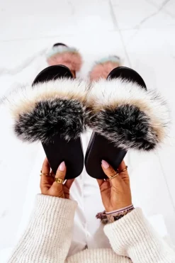 Klapki Z Futerkiem|Klapki Damskie Klasyczne><noscript><img width=