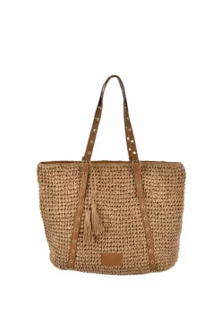 Hot Klasyczna Damska Torebka Big Star JJ574095 Beżowa Torebki Klasyczne