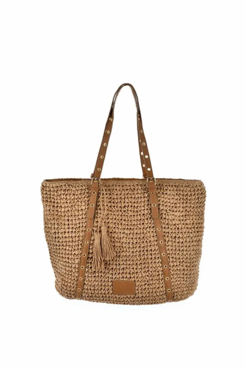 Hot Klasyczna Damska Torebka Big Star JJ574095 Beżowa Torebki Klasyczne