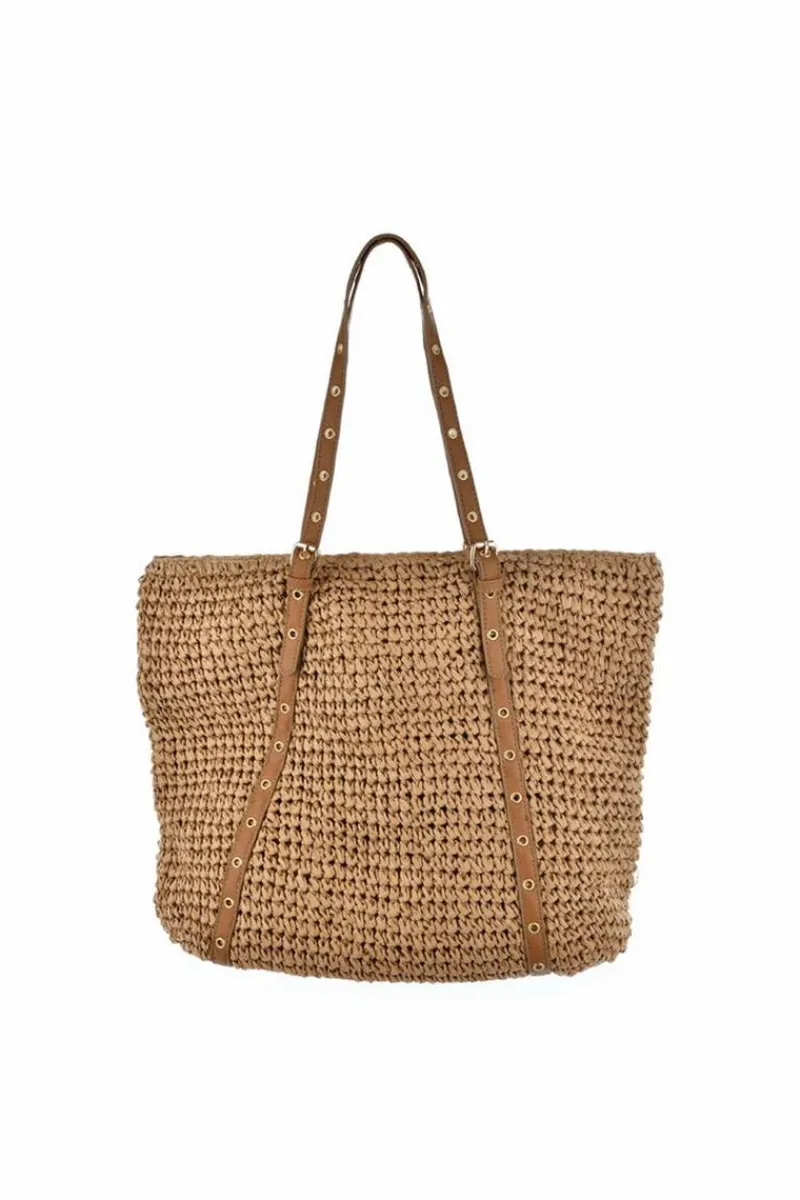 Hot Klasyczna Damska Torebka Big Star JJ574095 Beżowa Torebki Klasyczne