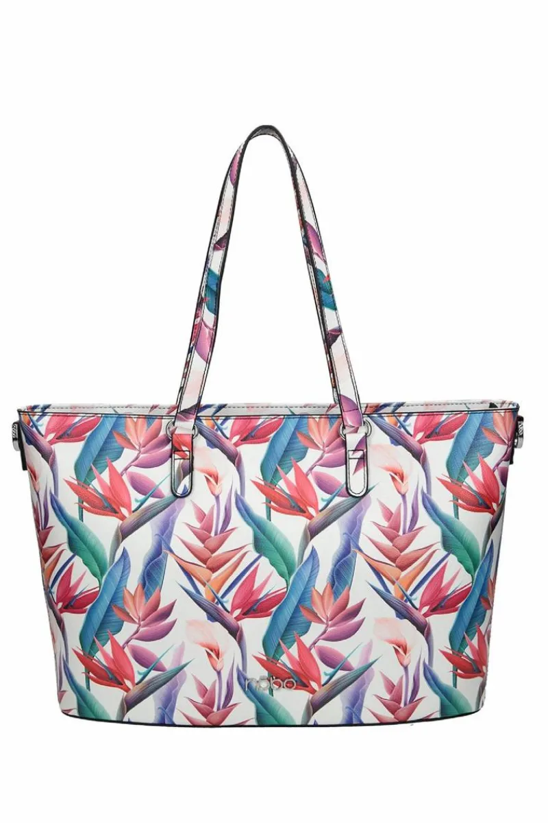 Torebki Nobo|Torebki Klasyczne>Nobo Klasyczna Duża Torebka M1330-CM00 Multi-Biała