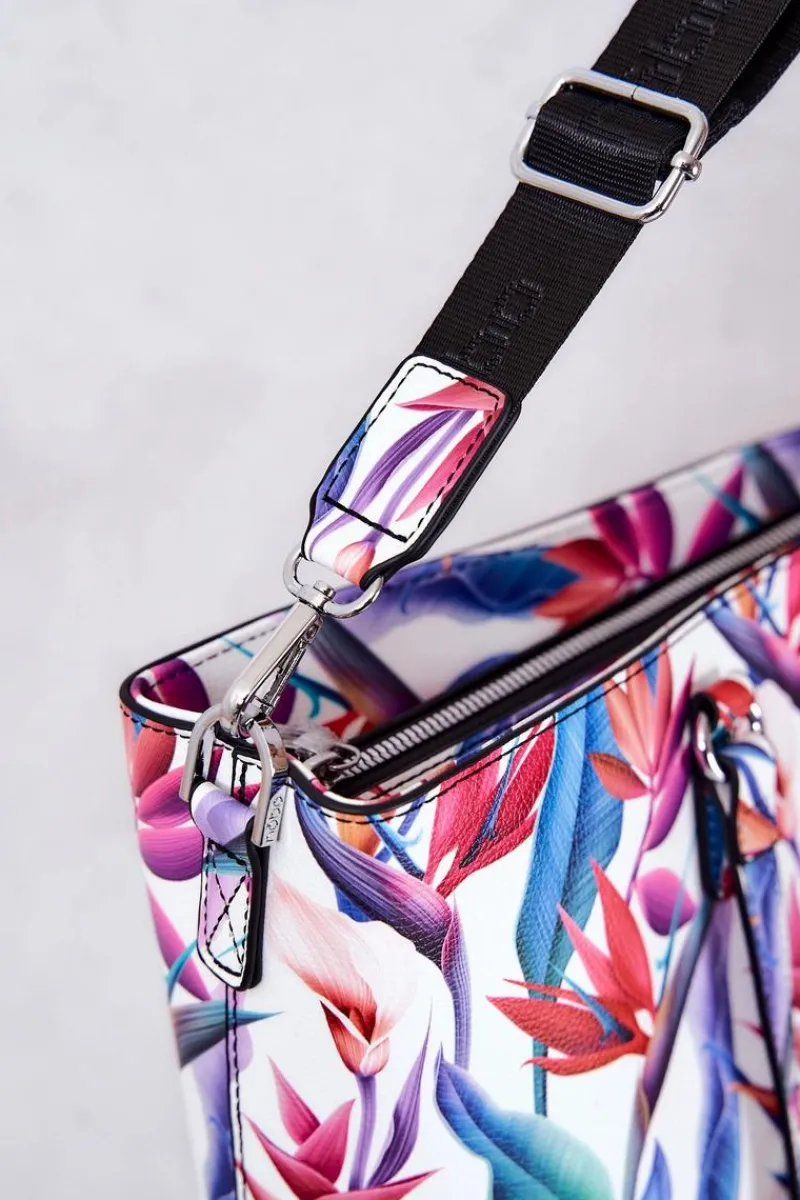 Torebki Nobo|Torebki Klasyczne>Nobo Klasyczna Duża Torebka M1330-CM00 Multi-Biała