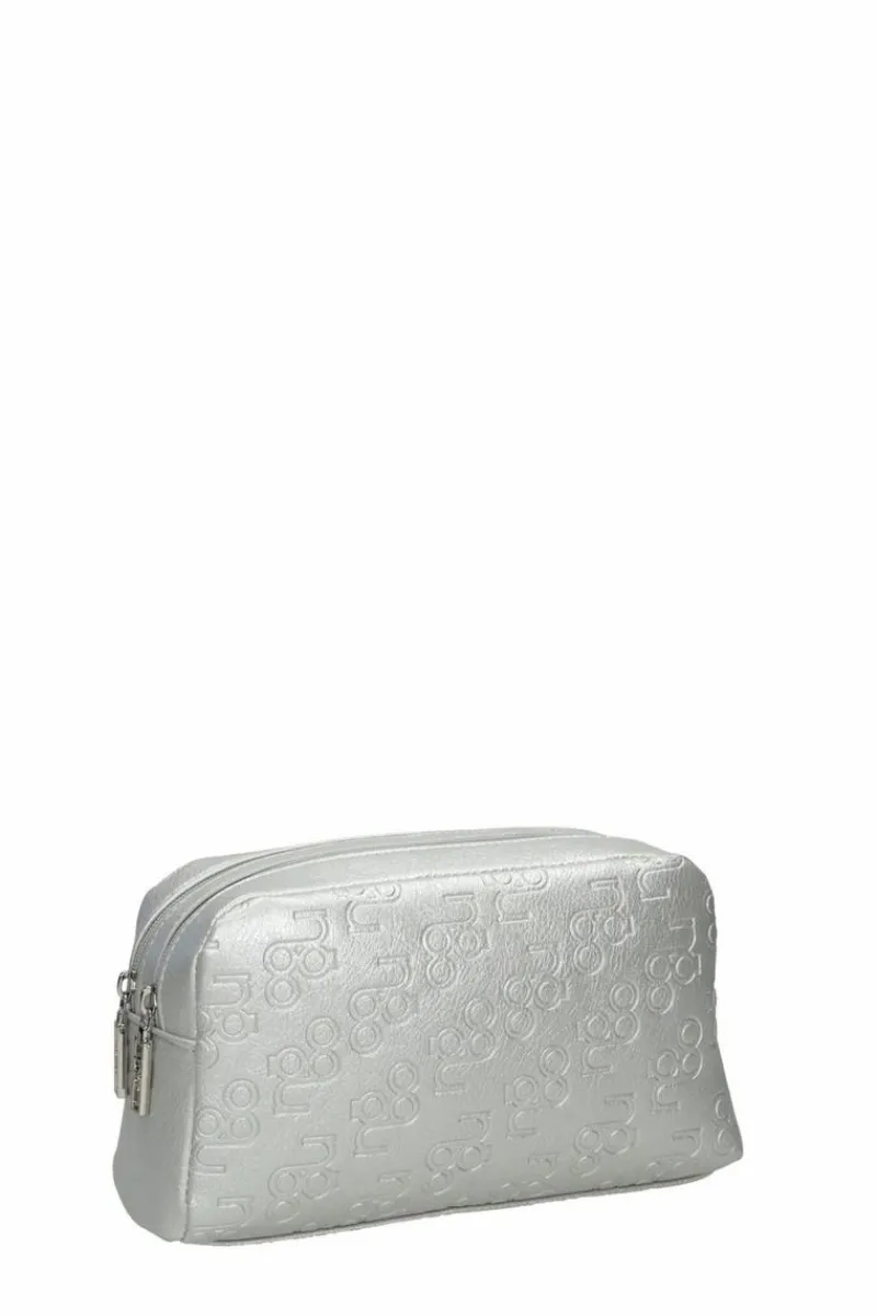 New Klasyczna Kosmetyczka L0150-C022 Srebrna Damskie Kosmetyczki Damskie