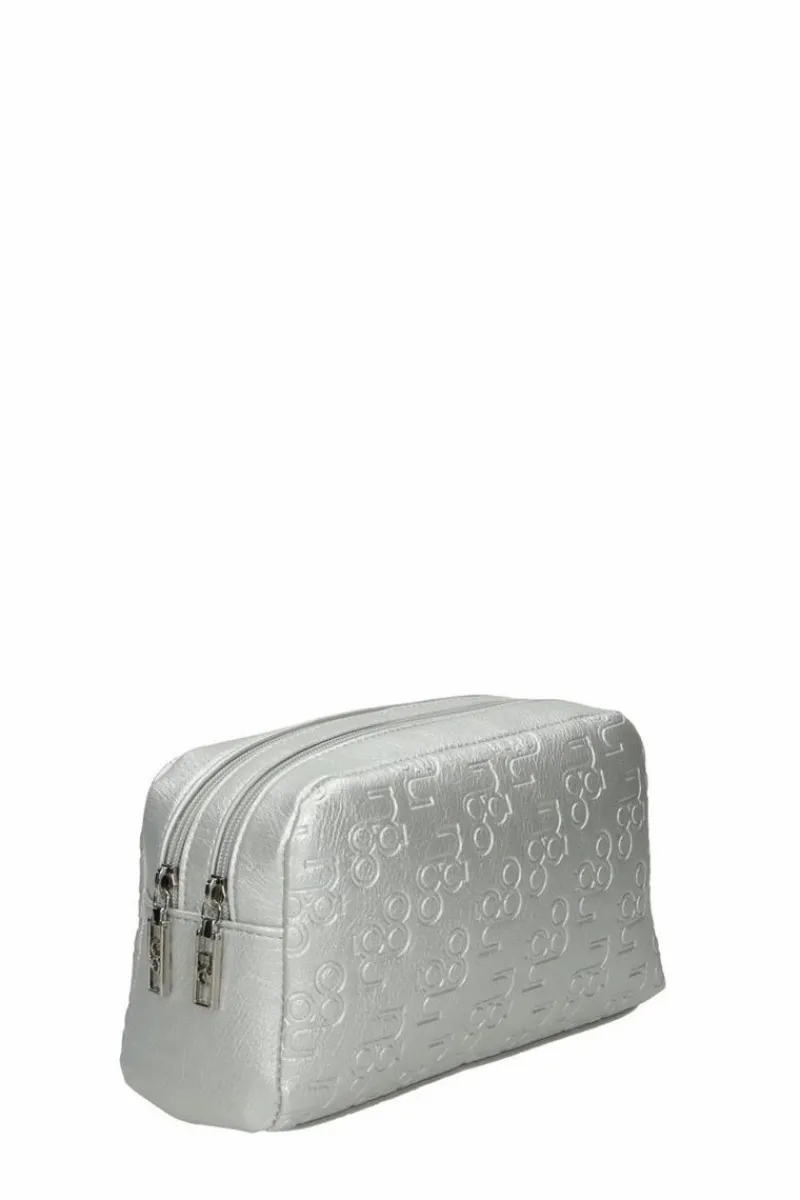 New Klasyczna Kosmetyczka L0150-C022 Srebrna Damskie Kosmetyczki Damskie