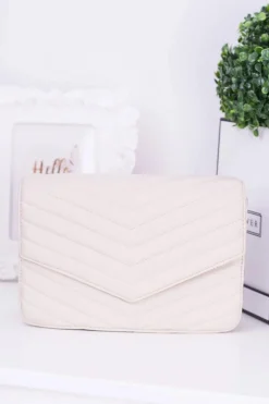 Torebki Klasyczne>Boto Klasyczna Pikowana Beżowa Torebka