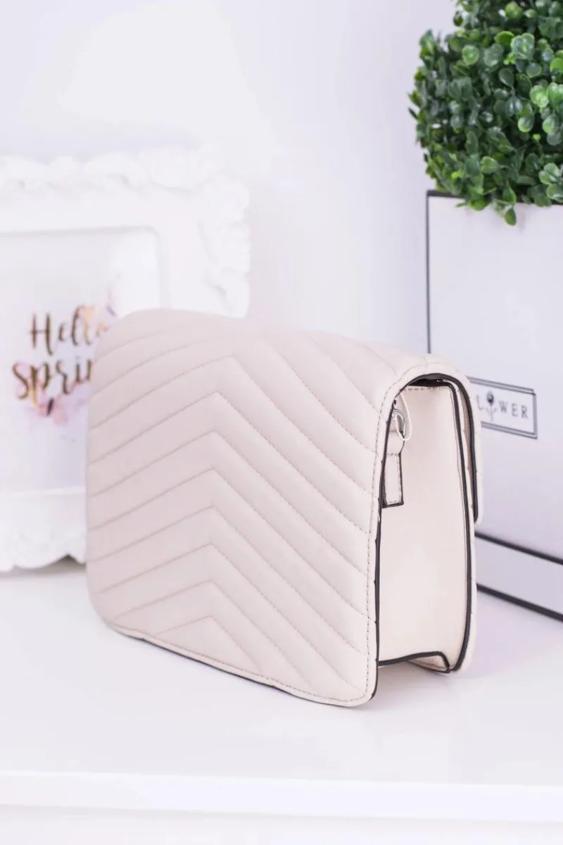 Torebki Klasyczne>Boto Klasyczna Pikowana Beżowa Torebka