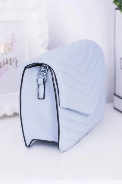 Online Klasyczna Pikowana Błękitna Torebka Torebki Klasyczne