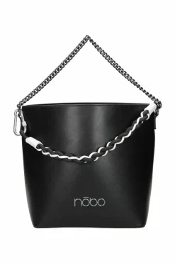 Discount Klasyczna Skórzana Torebka M1280-C020 Czarna Torebki Nobo|Torebki Klasyczne