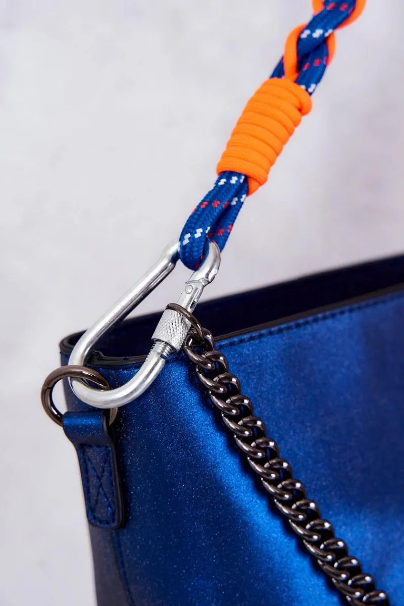 Torebki Nobo|Torebki Klasyczne>Nobo Klasyczna Skórzana Torebka M1280-C012 Granatowe