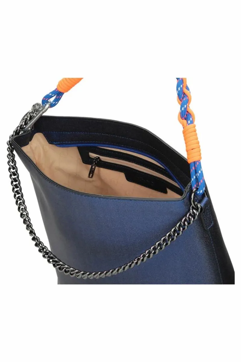 Torebki Nobo|Torebki Klasyczne>Nobo Klasyczna Skórzana Torebka M1280-C012 Granatowe