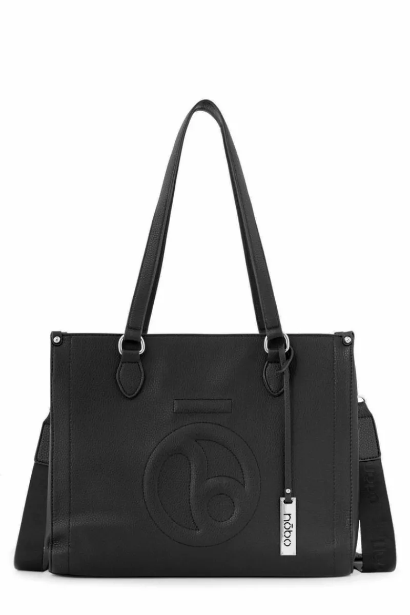 Sale Klasyczna Torebka Shopperka N1530-C020 Czarna Torebki Nobo|Torebki Klasyczne