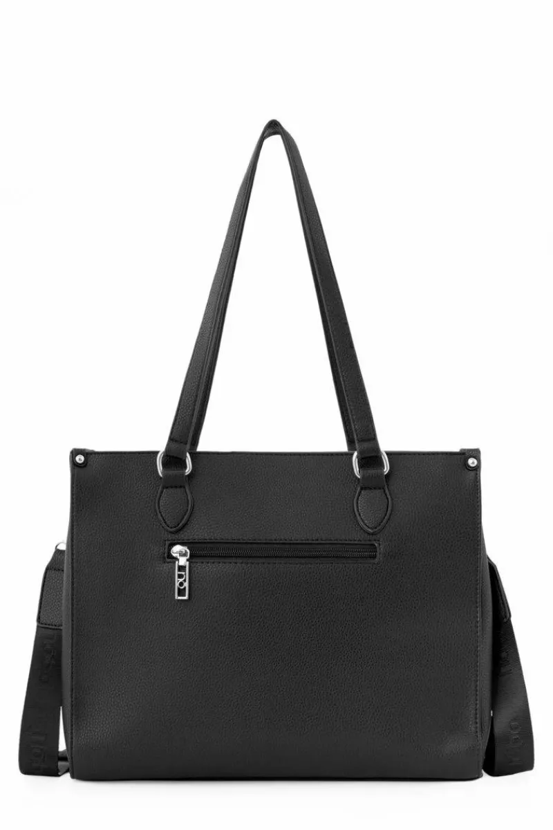 Sale Klasyczna Torebka Shopperka N1530-C020 Czarna Torebki Nobo|Torebki Klasyczne