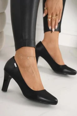 Czółenka Na Słupku>Boto Klasyczne Czółenka Na Słupku Czarne Eleanor