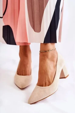 Czółenka Zamszowe|Czółenka Na Słupku><noscript><img width=