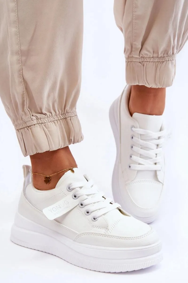 Clearance Klasyczne Damskie Buty Sportowe Białe Ronesha Damskie Buty Sportowe Na Platformie|Sneakersy Damskie